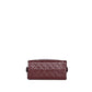 Chanel 25 Small Dark Burgundy in Crumpled Calfskin and Silver-tone Metal