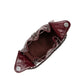 Chanel 25 Small Dark Burgundy in Crumpled Calfskin and Silver-tone Metal