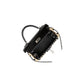 Kelly 20 Picnic Black in Box Calfskin and Naturel Osier Wicker Leather with Palladium Hardware
