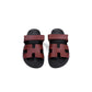 Chypre Sandals Femme Rouge H in Calfskin Leather