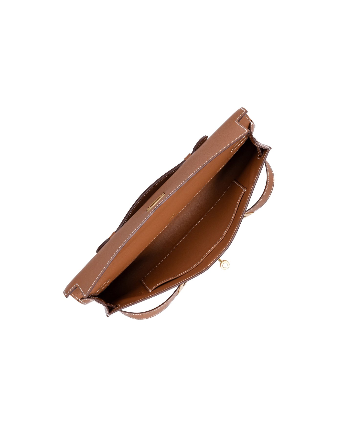 Kelly Cut Gold in Swift Leather with Gold Hardware