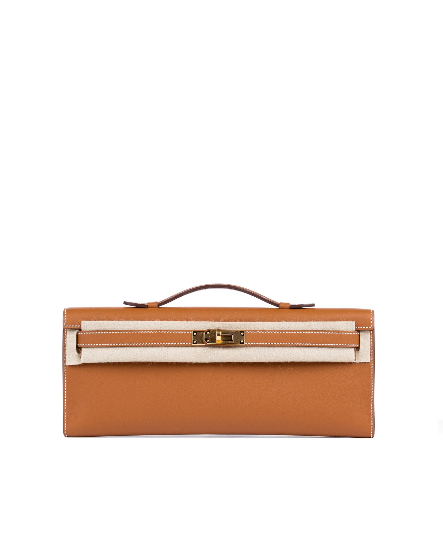 Kelly Cut Gold in Swift Leather with Gold Hardware