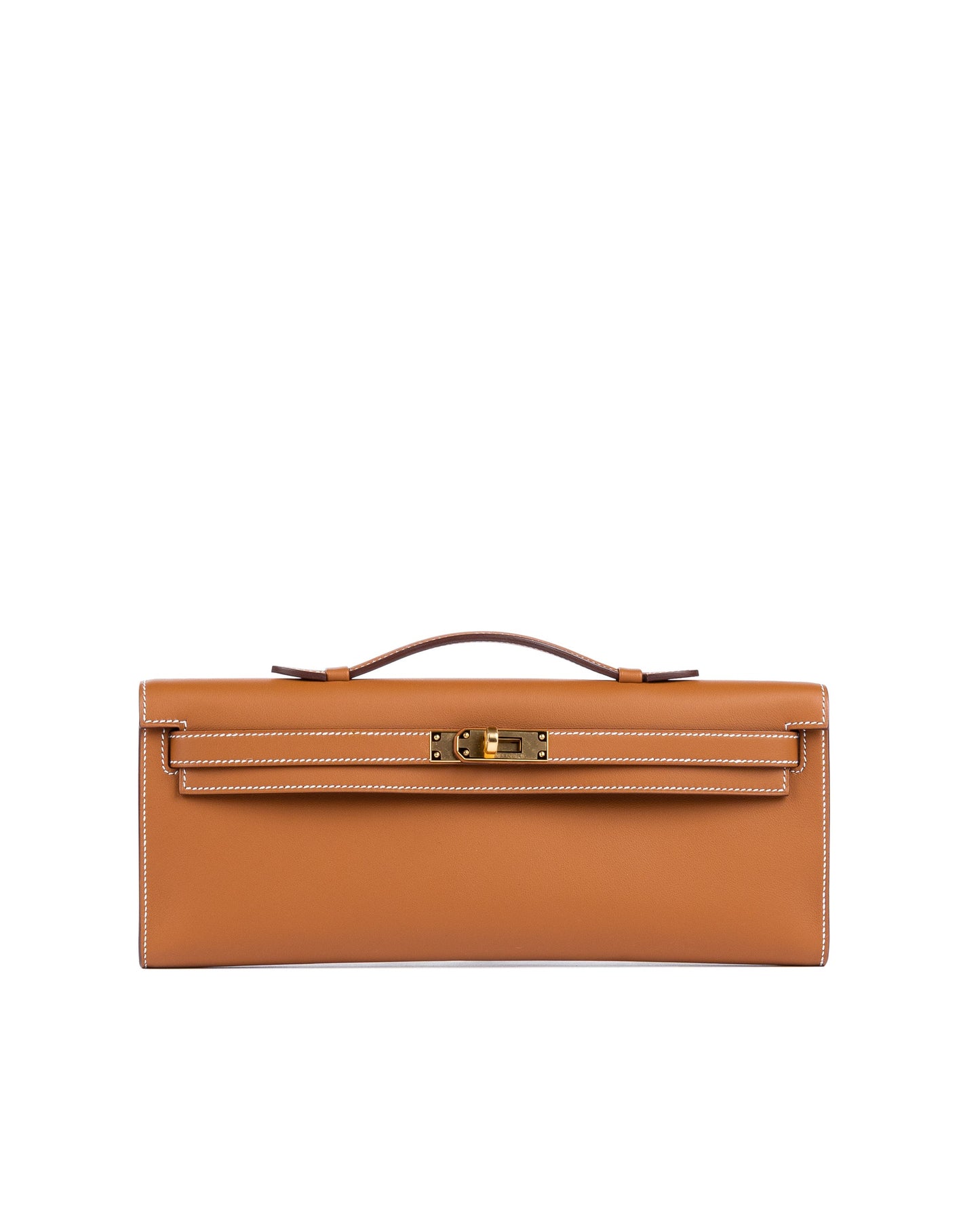 Kelly Cut Gold in Swift Leather with Gold Hardware