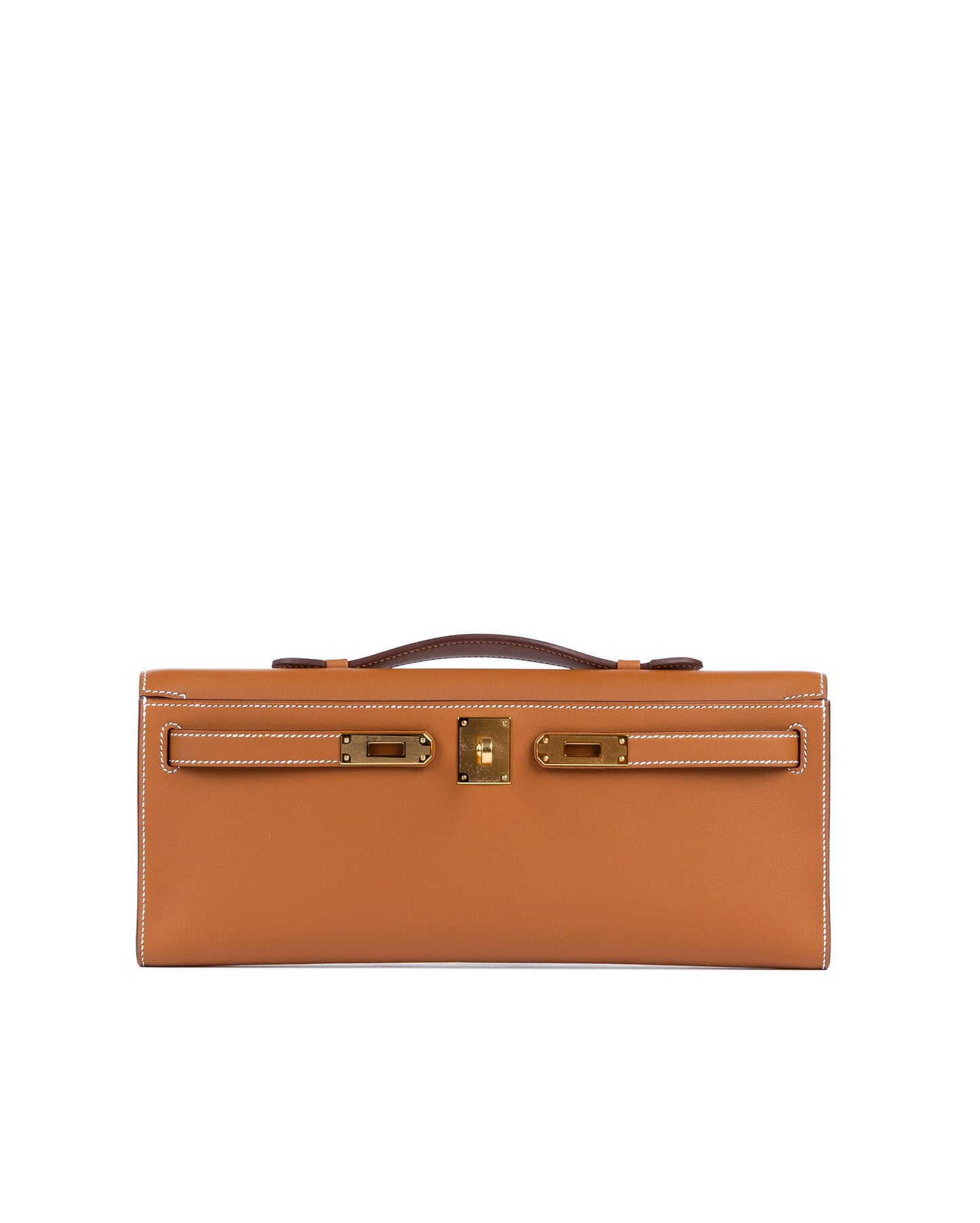 Kelly Cut Gold in Swift Leather with Gold Hardware