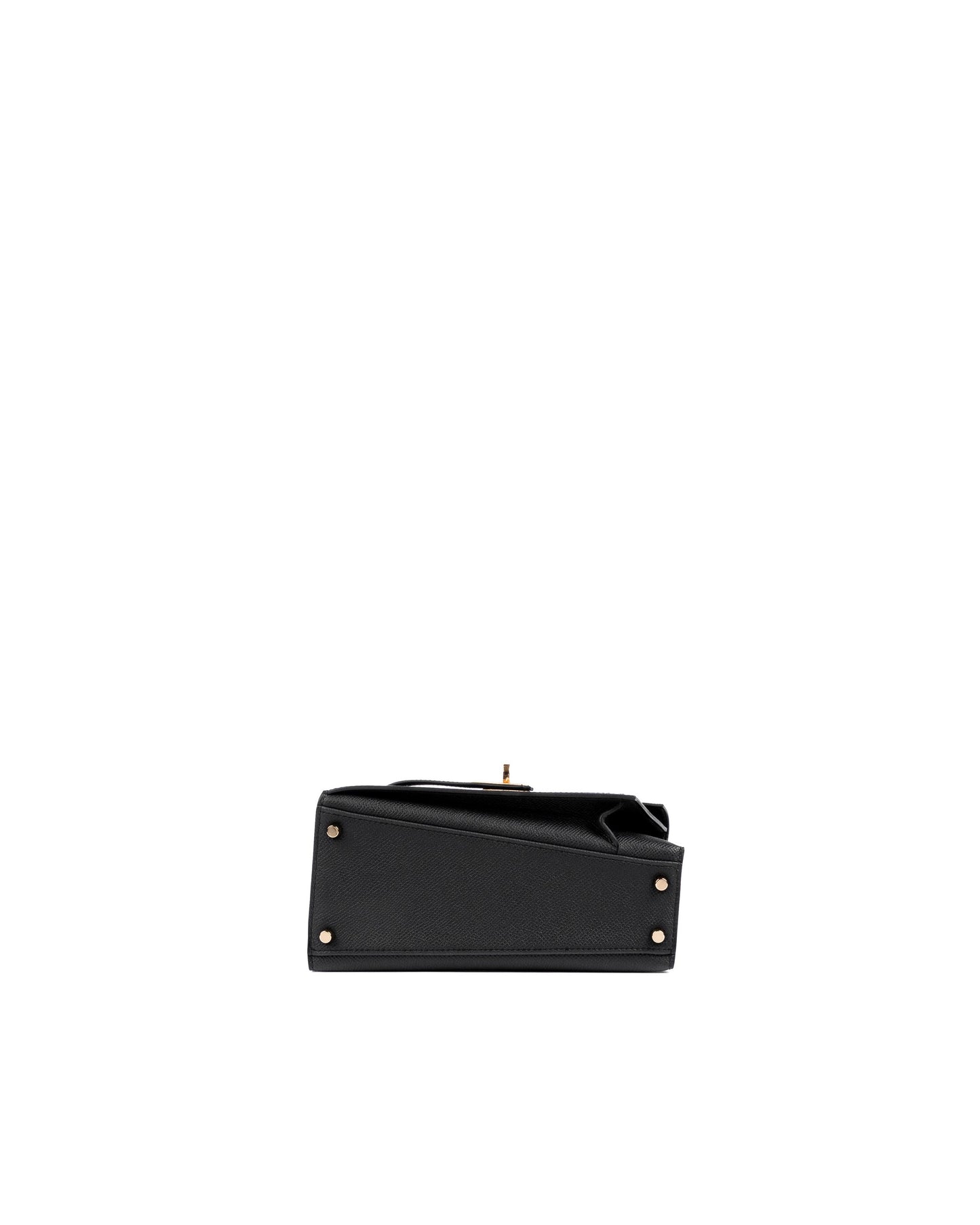 Kelly Desordre Black in Epsom Leather with Gold Hardware