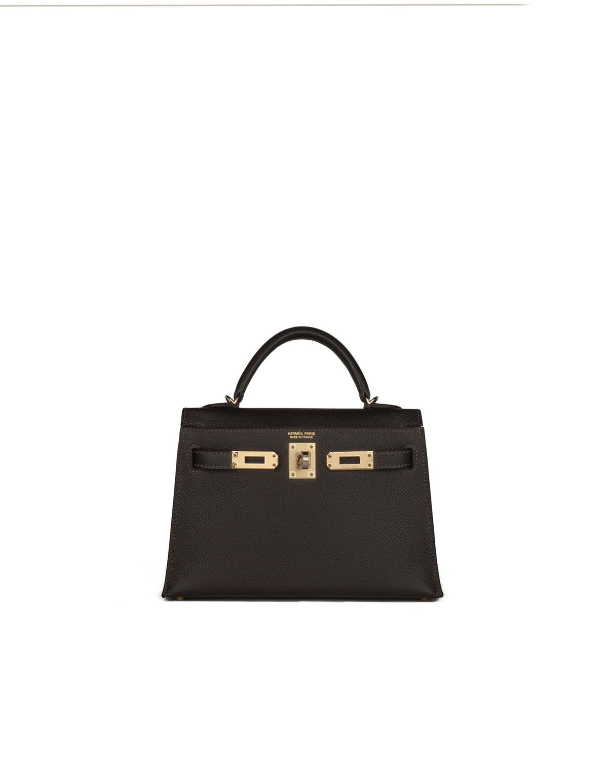 Kelly 20 Bai Brun in Epsom Leather with Permabrass Hardware