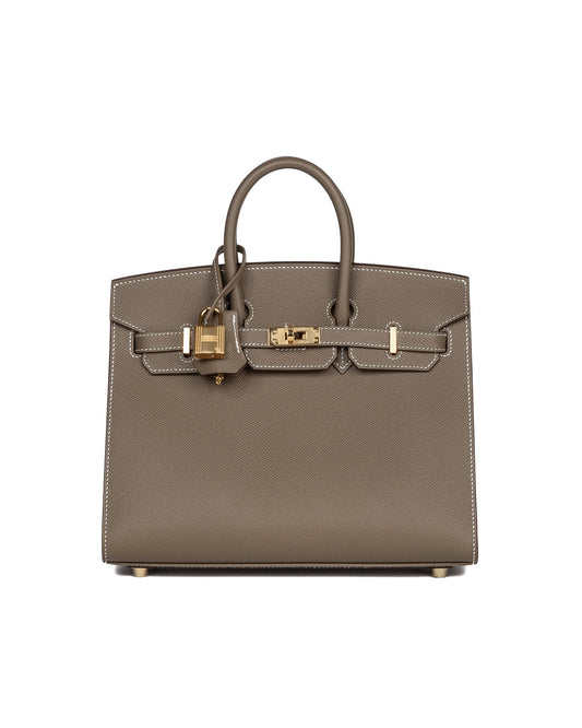Birkin 25 Etoupe in Epsom Leather with Gold Hardware