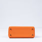 Kelly 25 Orange in Togo Leather with Gold Hardware