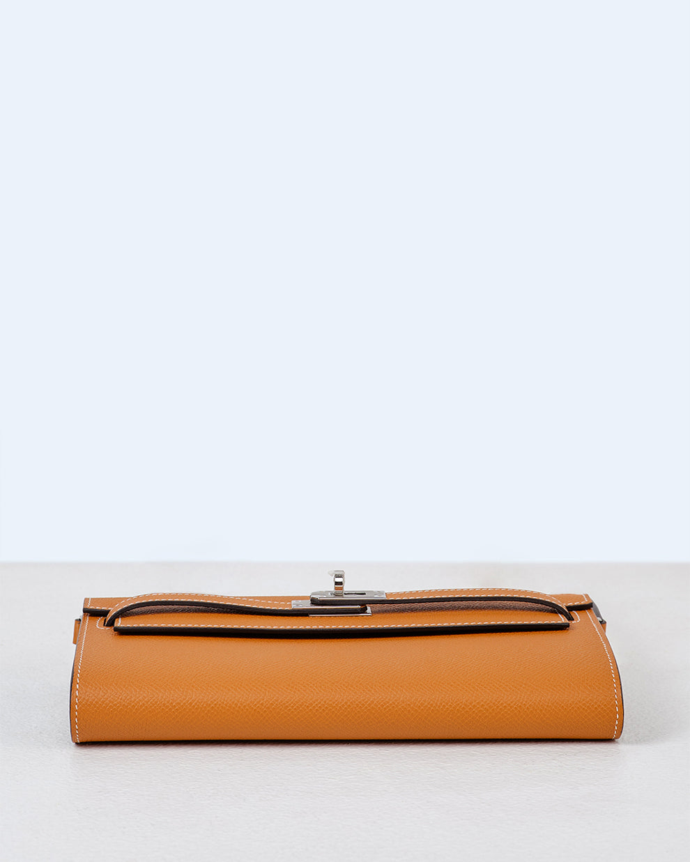 Kelly To Go Long Wallet Toffee in Epsom Leather with Palladium Hardware