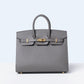 Birkin 25 Sellier Gris Meyer in Epsom Leather with Gold Hardware