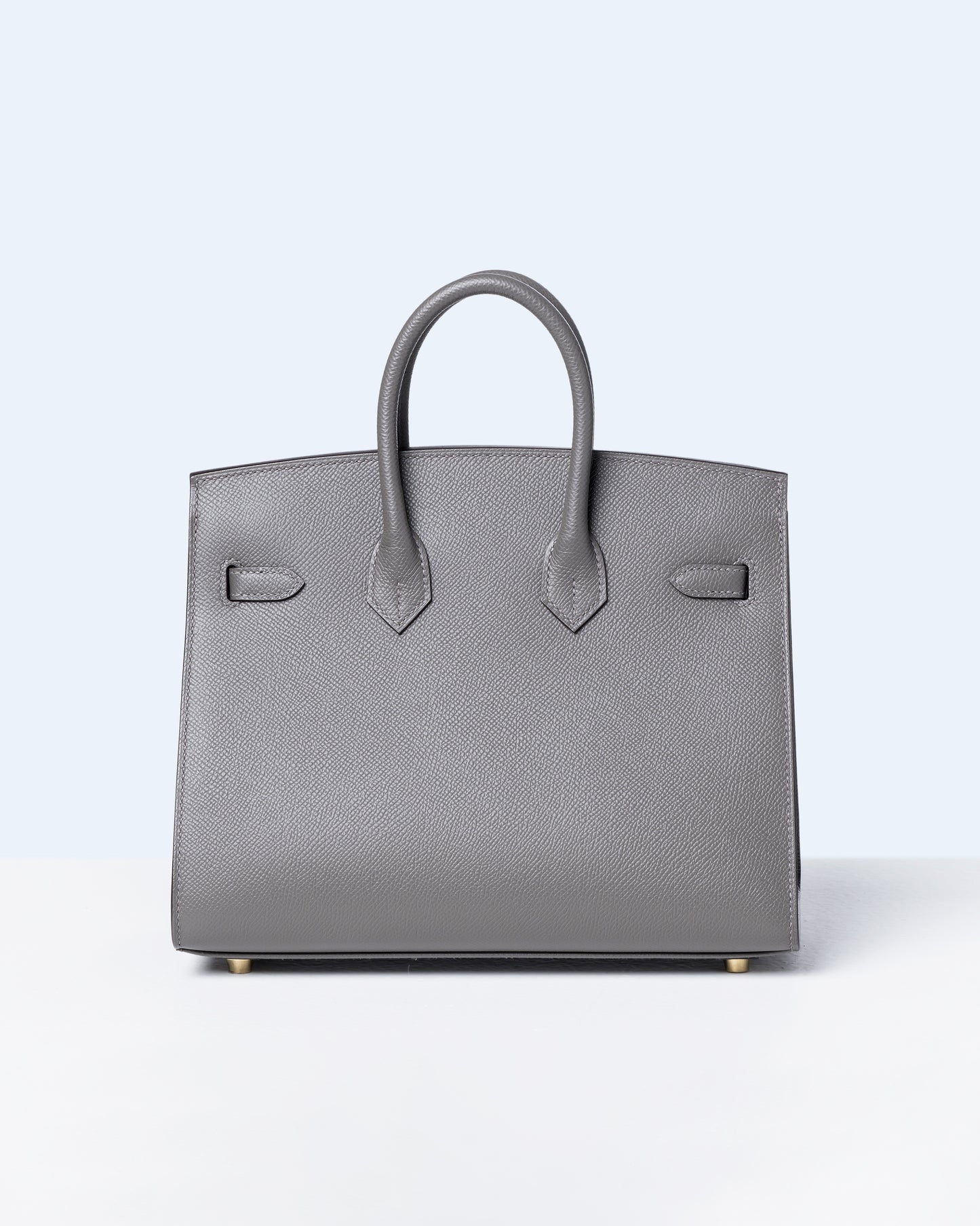 Birkin 25 Sellier Gris Meyer in Epsom Leather with Gold Hardware