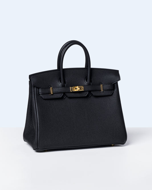 Birkin 25 Black in Togo Leather with Gold Hardware