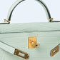 Kelly 20 Vert D'eau in Matte Alligator with Gold Hardware