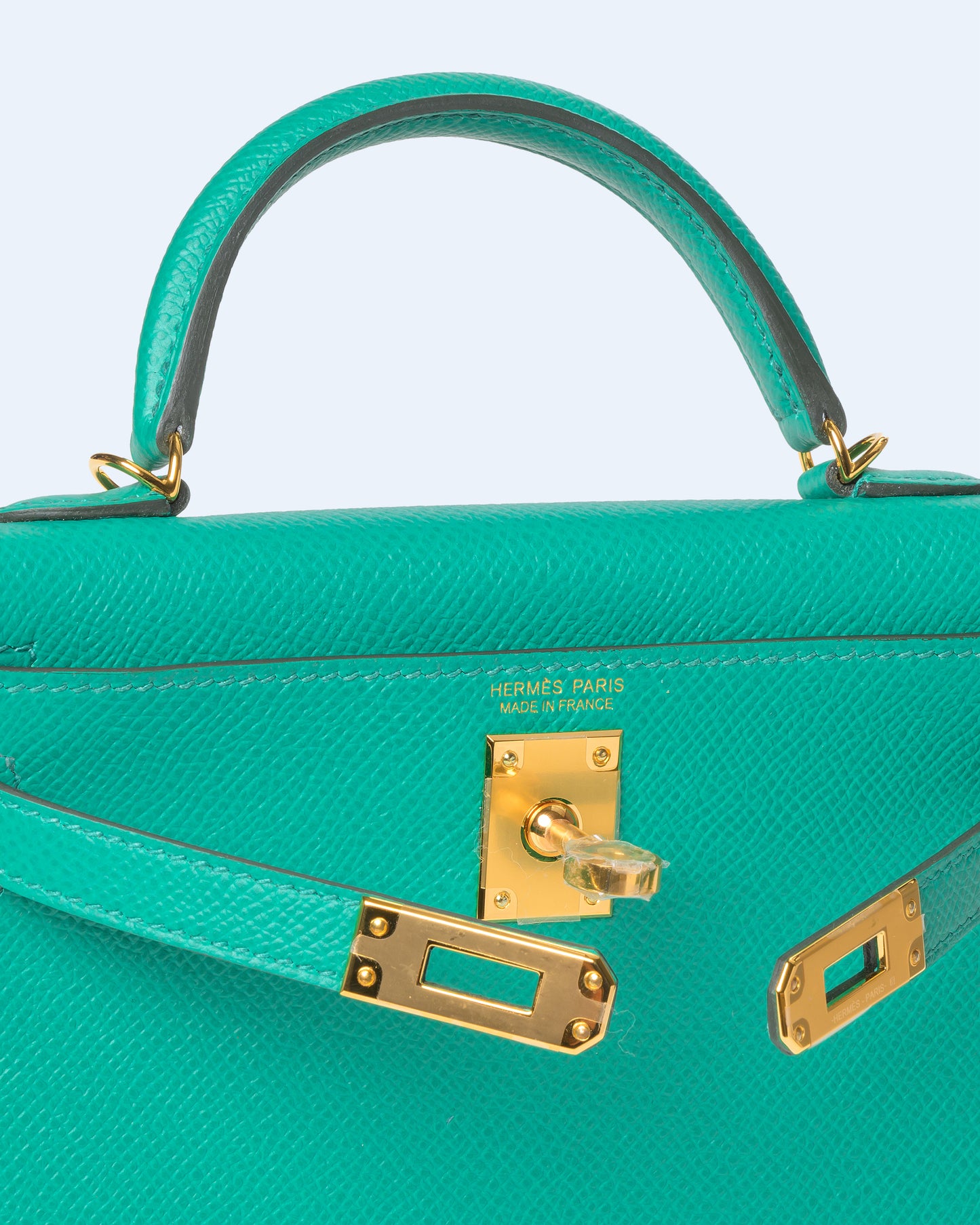 Kelly 20 Vert Jade in Epsom Leather with Gold Hardware