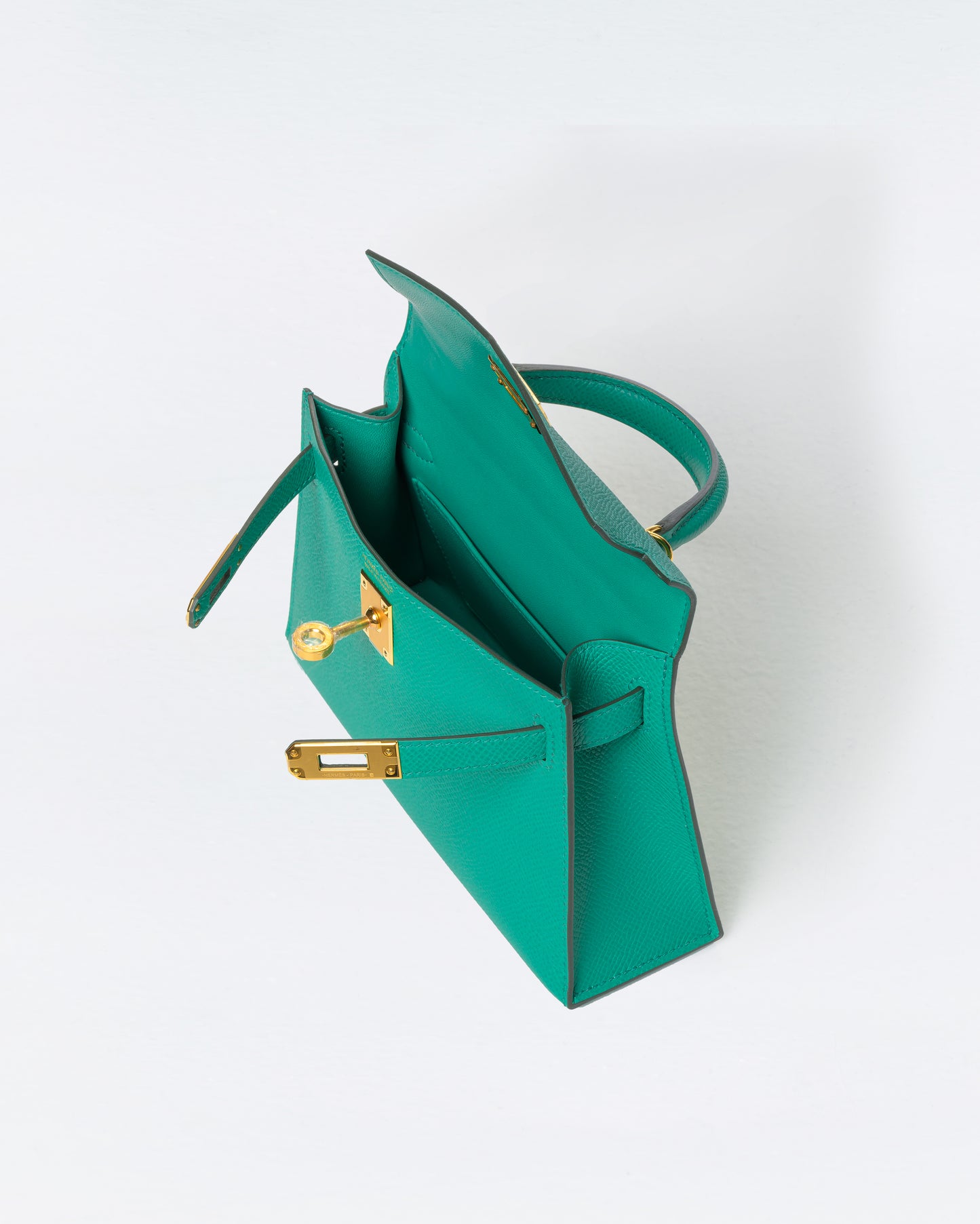 Kelly 20 Vert Jade in Epsom Leather with Gold Hardware