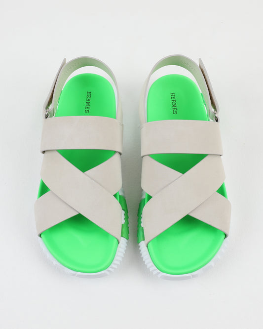 Electric Sandals in Beige Glaise