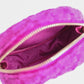 Chanel Magenta Quilted Leather and Wool Mini Waist and Coin Purse Bag