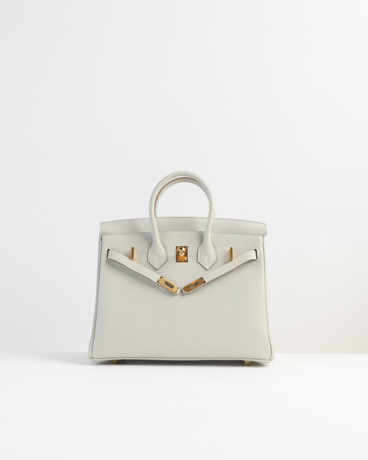 Birkin 25 Gris Perle in Togo Leather with Gold Hardware