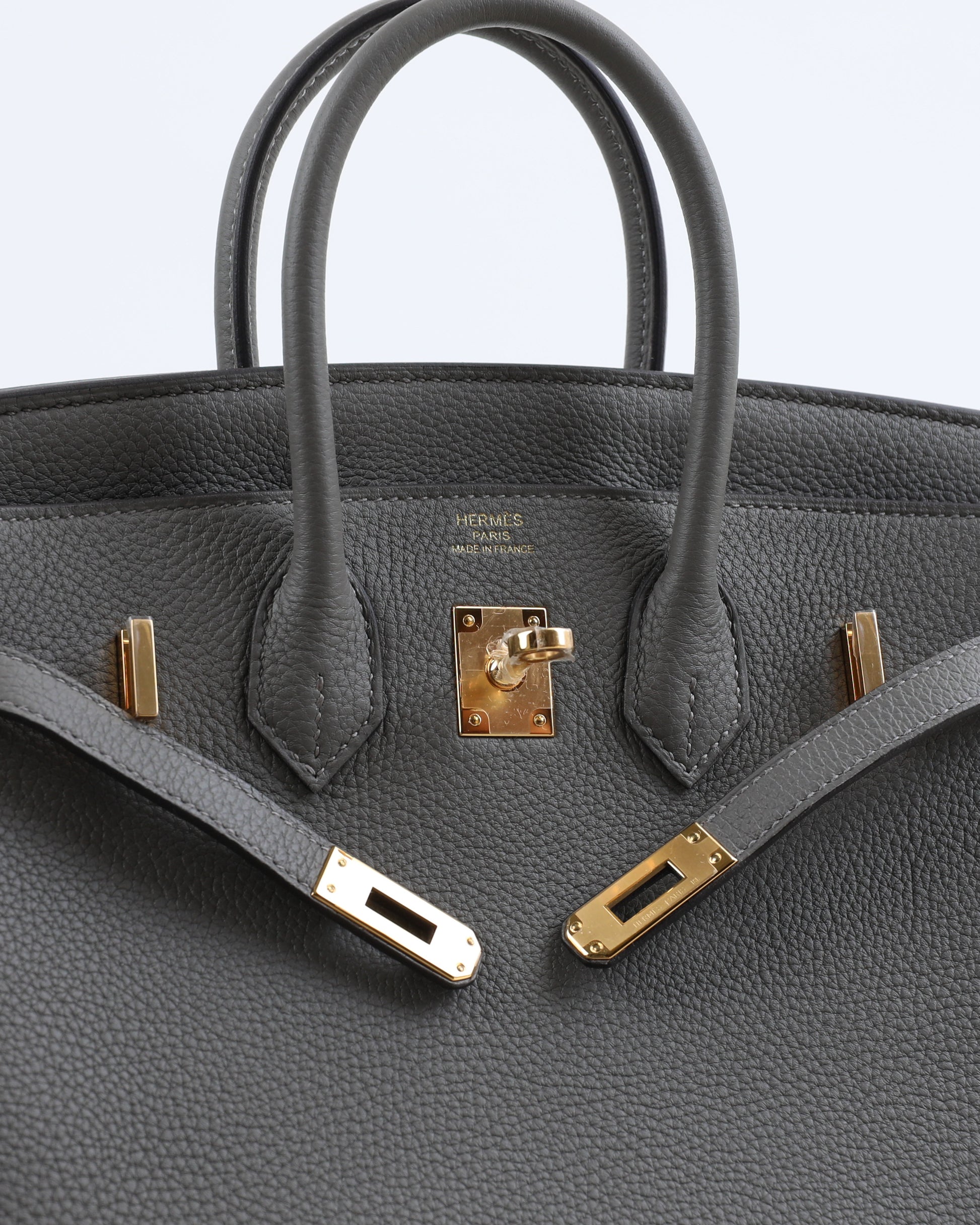 HERMÈS Birkin 25 handbag in Gris Meyer Togo leather with Gold hardware  [Consigned]-Ginza Xiaoma – Authentic Hermès Boutique