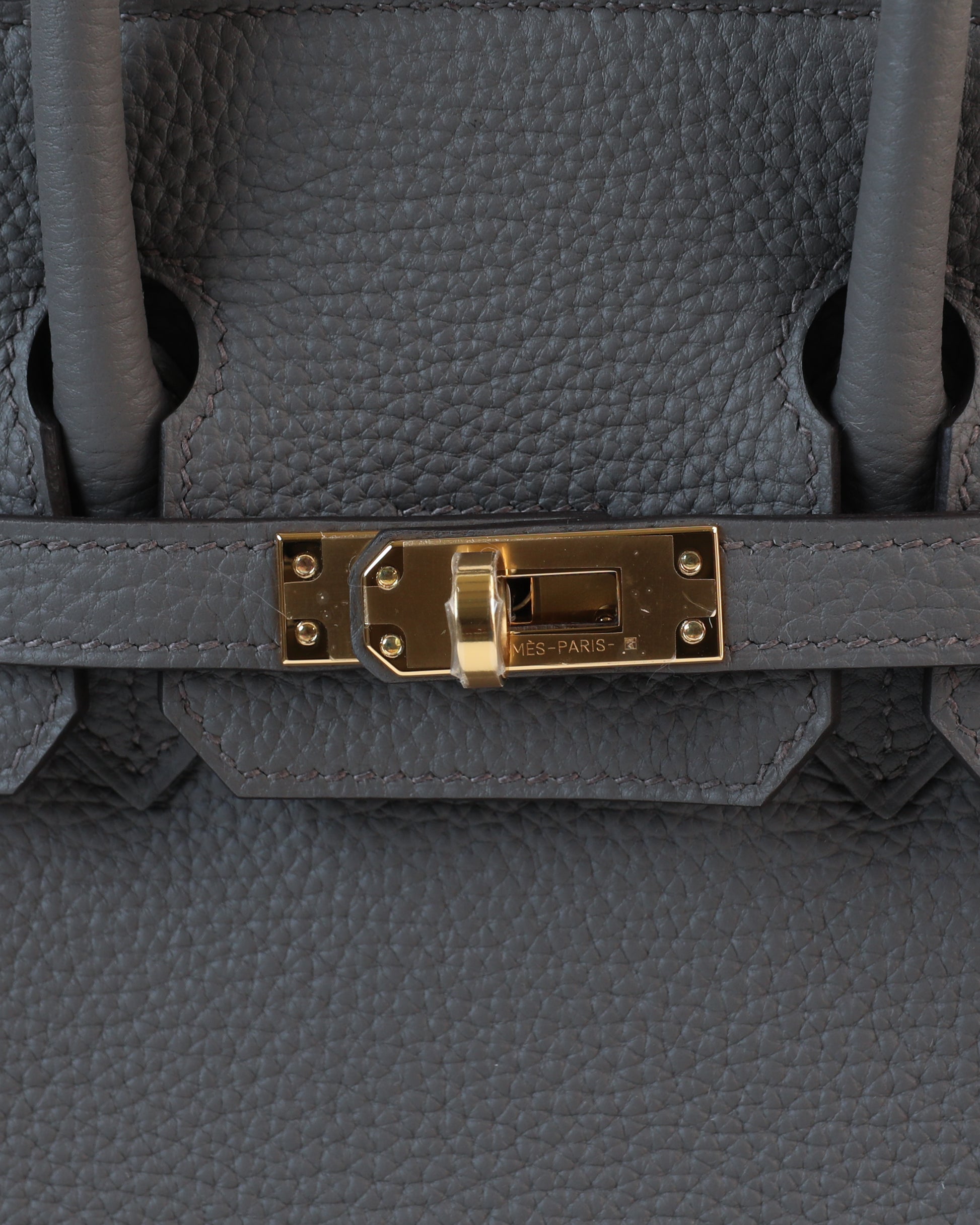 Birkin 25 Gris Etain in Togo Leather with Gold Hardware – Diamonds in Dubai
