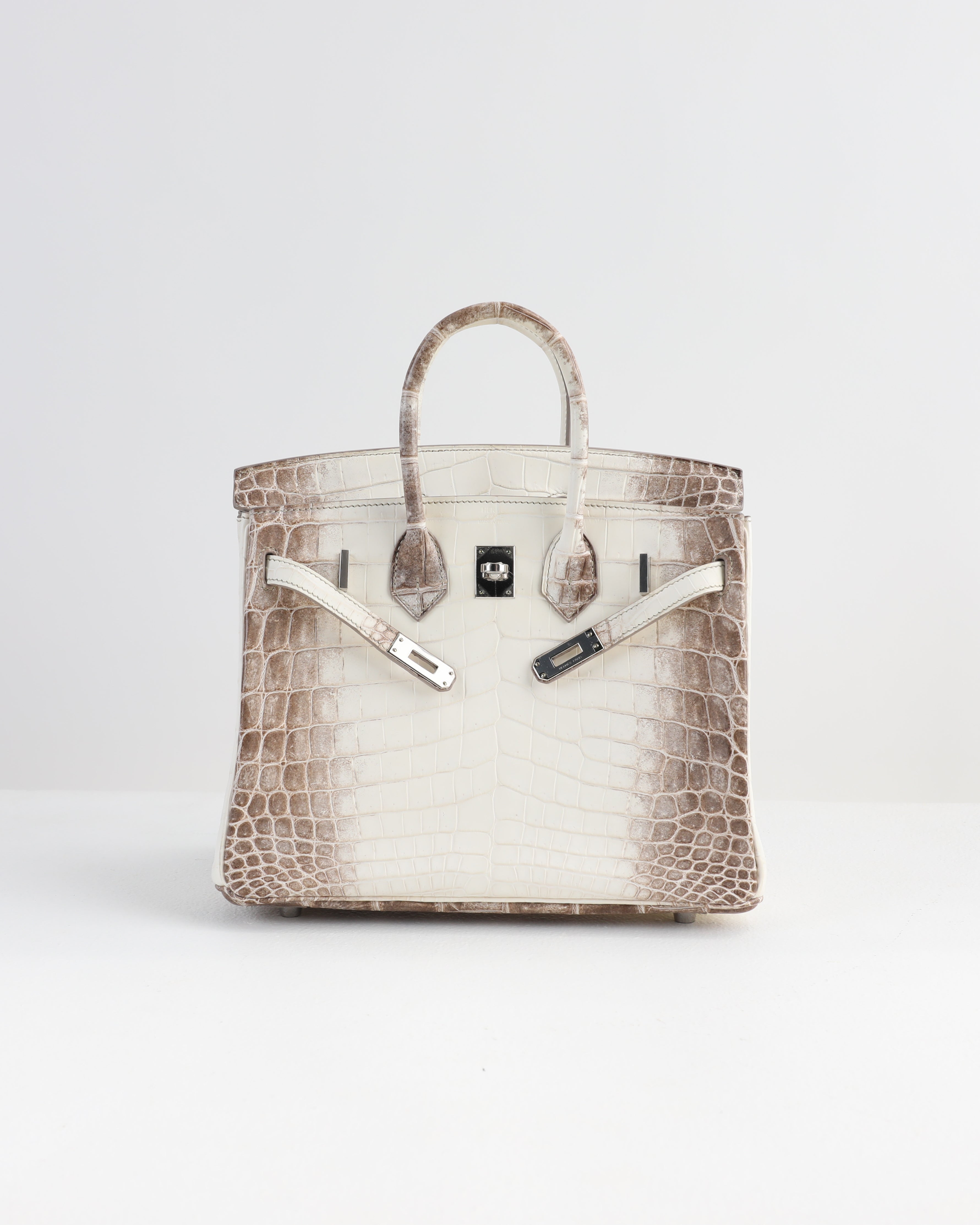 Hermès niloticus outlet crocodile himalaya birkin