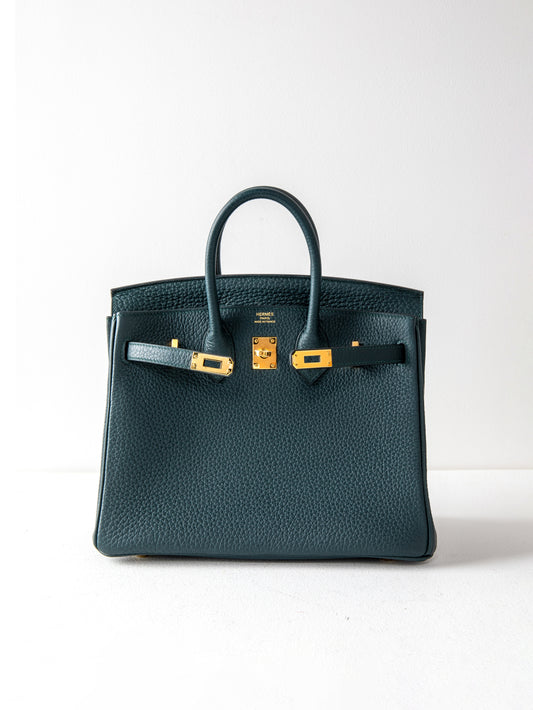 Birkin 25 Vert Cypress Togo with Gold Hardware