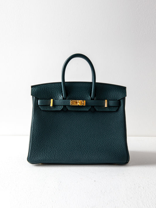 Birkin 25 Vert Cypress Togo with Gold Hardware