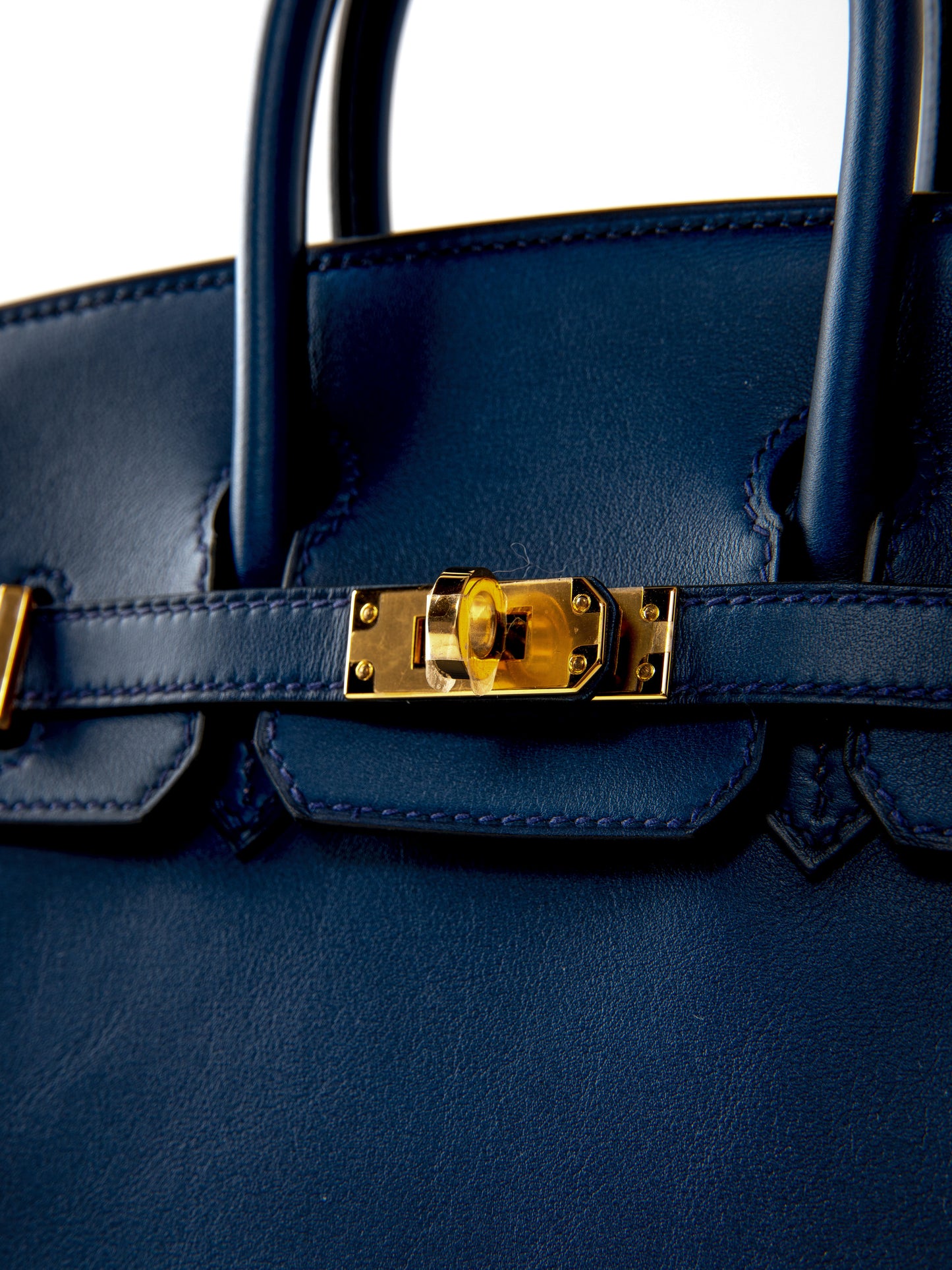 Birkin 25 Bleu Saphir Swift Leather with Gold Hardware