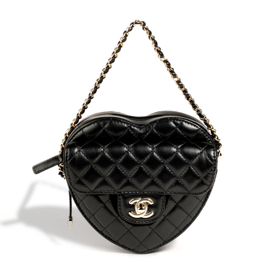 Chanel Black Heart Bag in Large Size