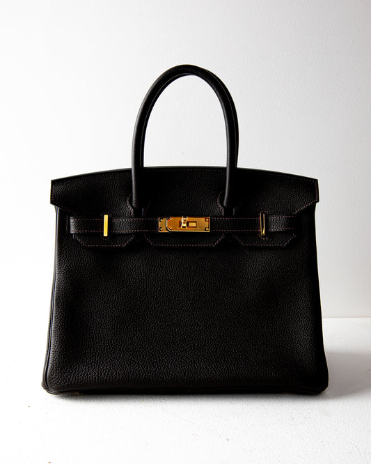 Birkin 30 Chocolate Brown with Gold Hardware