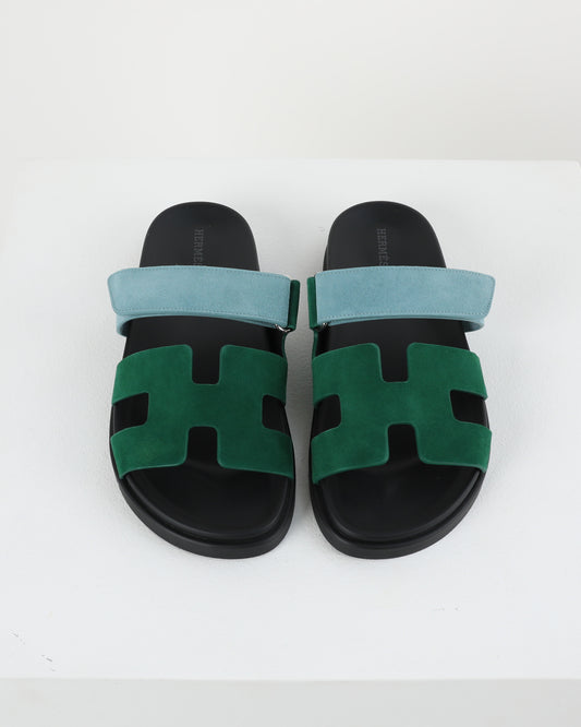 Chypre Sandal in Vert Cactus / Vert d'eau