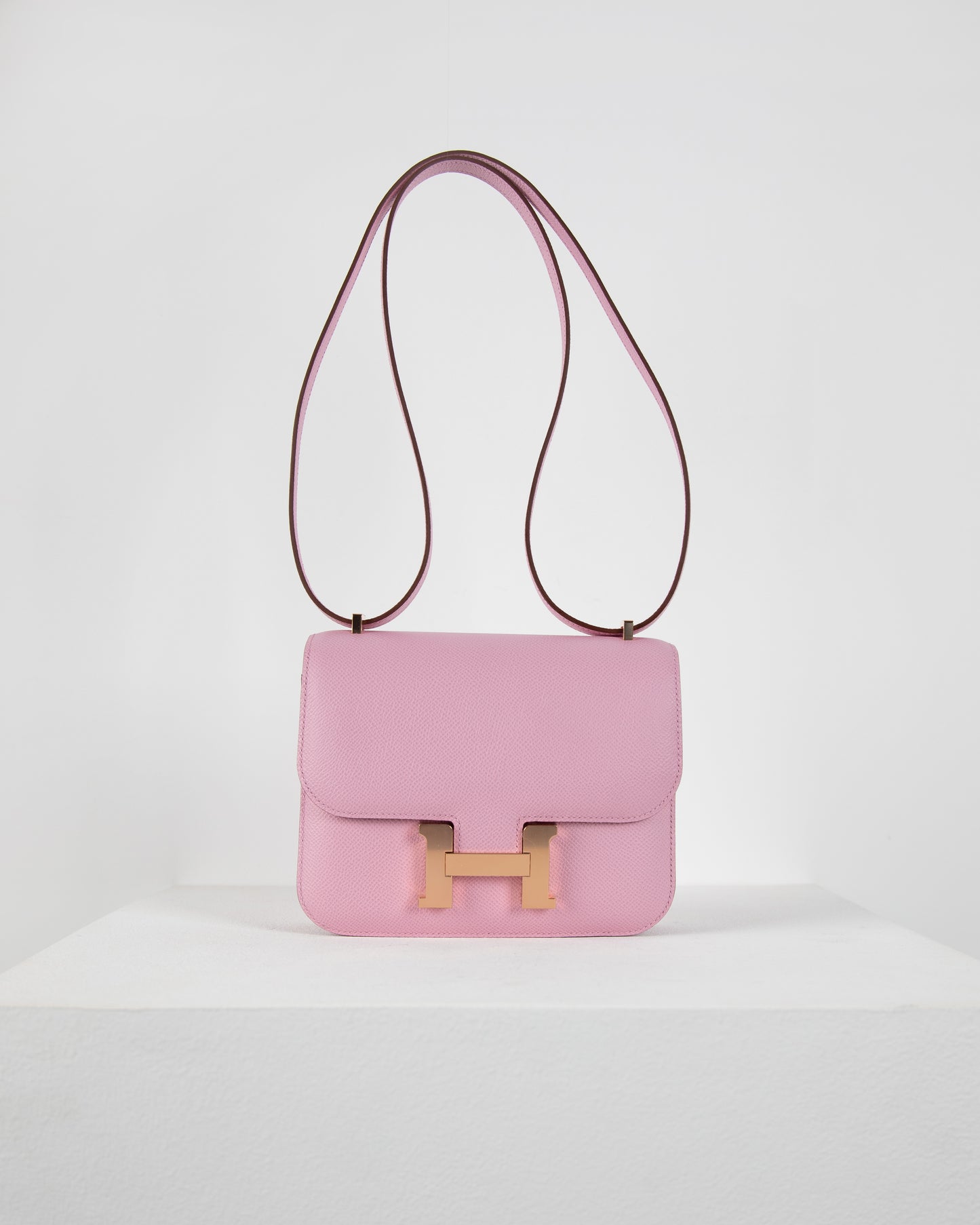 Constance 18 Mauve Sylvestre in Epsom Leather with Rose Gold Hardware