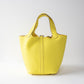 Picotin 18 in Lime Clemence Leather with Palladium Hardware