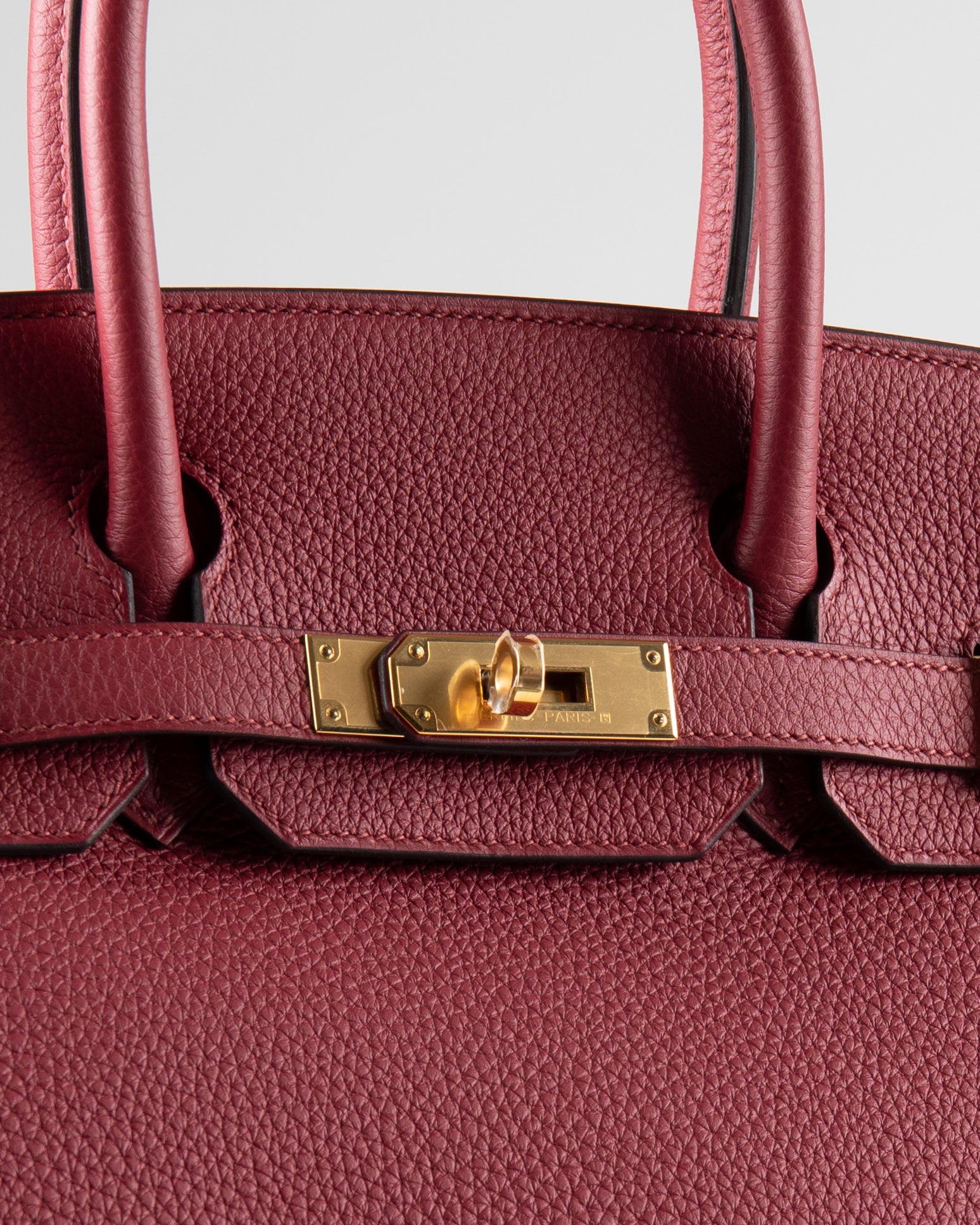 Hermès Birkin 30 In Rouge Grenat Togo Leather With Gold Hardware