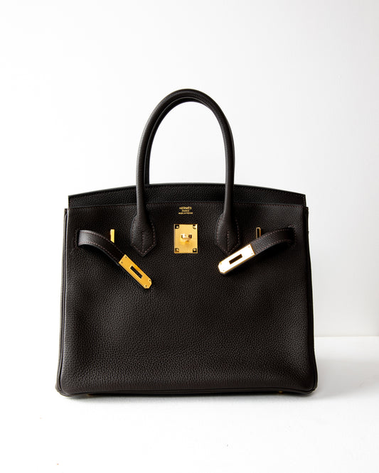 Birkin 30 Chocolate Brown with Gold Hardware