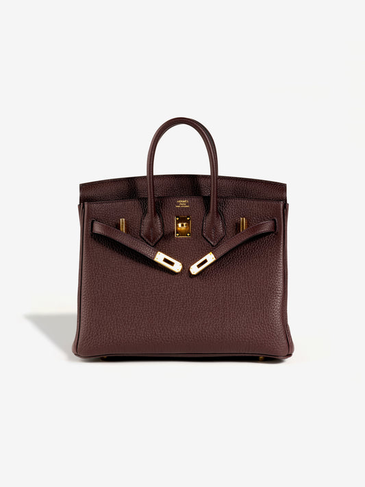Birkin 25 Rouge Sellier with Gold Hardware