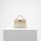 Kelly 20 in Beton Sellier Matte Alligator Mississippiensis with Palladium Hardware