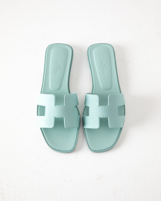 Oran Sandal in Epsom Light Blue