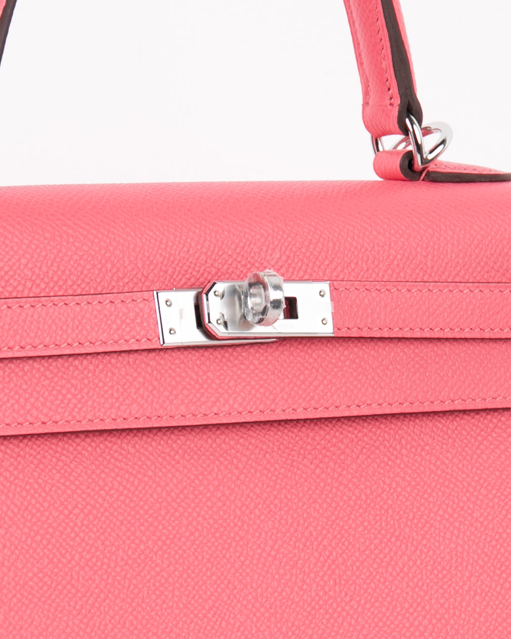 Hermès Kelly Sellier 25 Rose Azalee Epsom with Palladium Hardware - 20