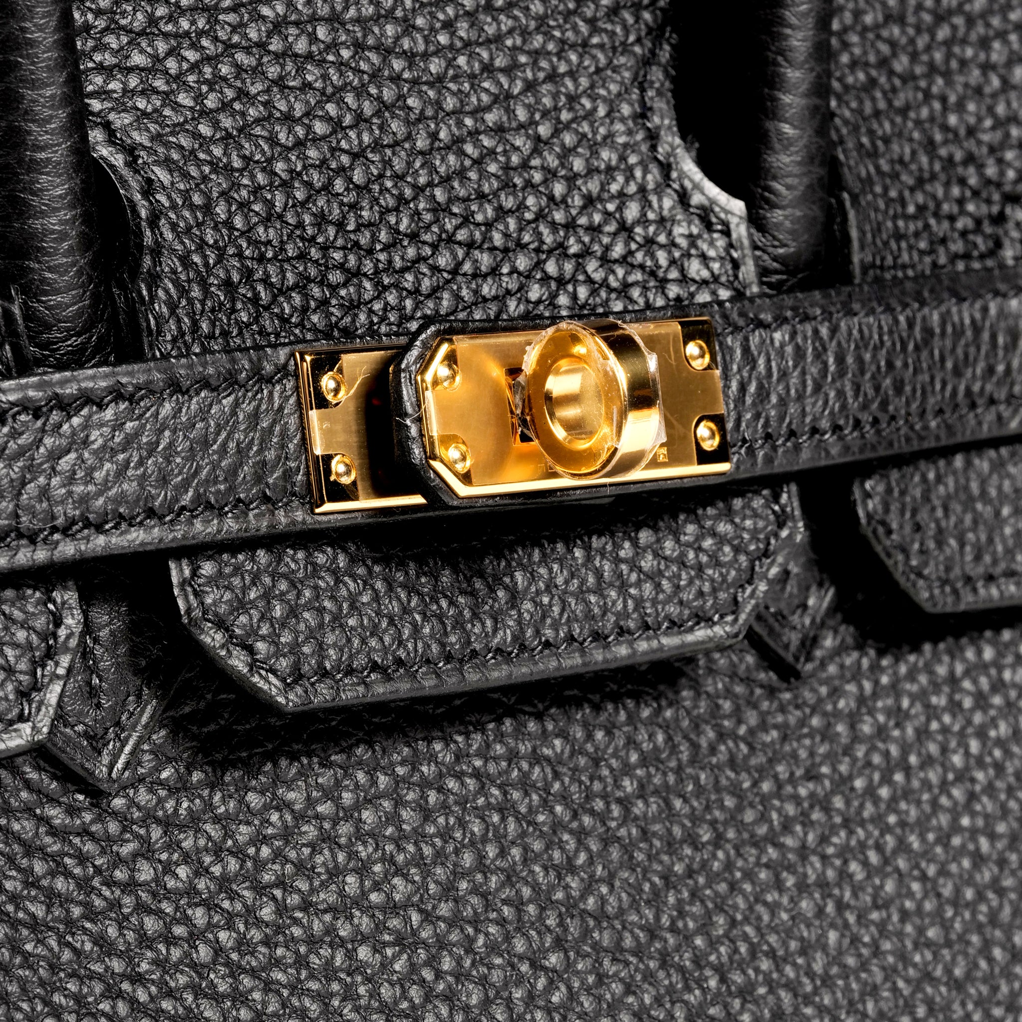 Birkin 25 black gold hardware hot sale