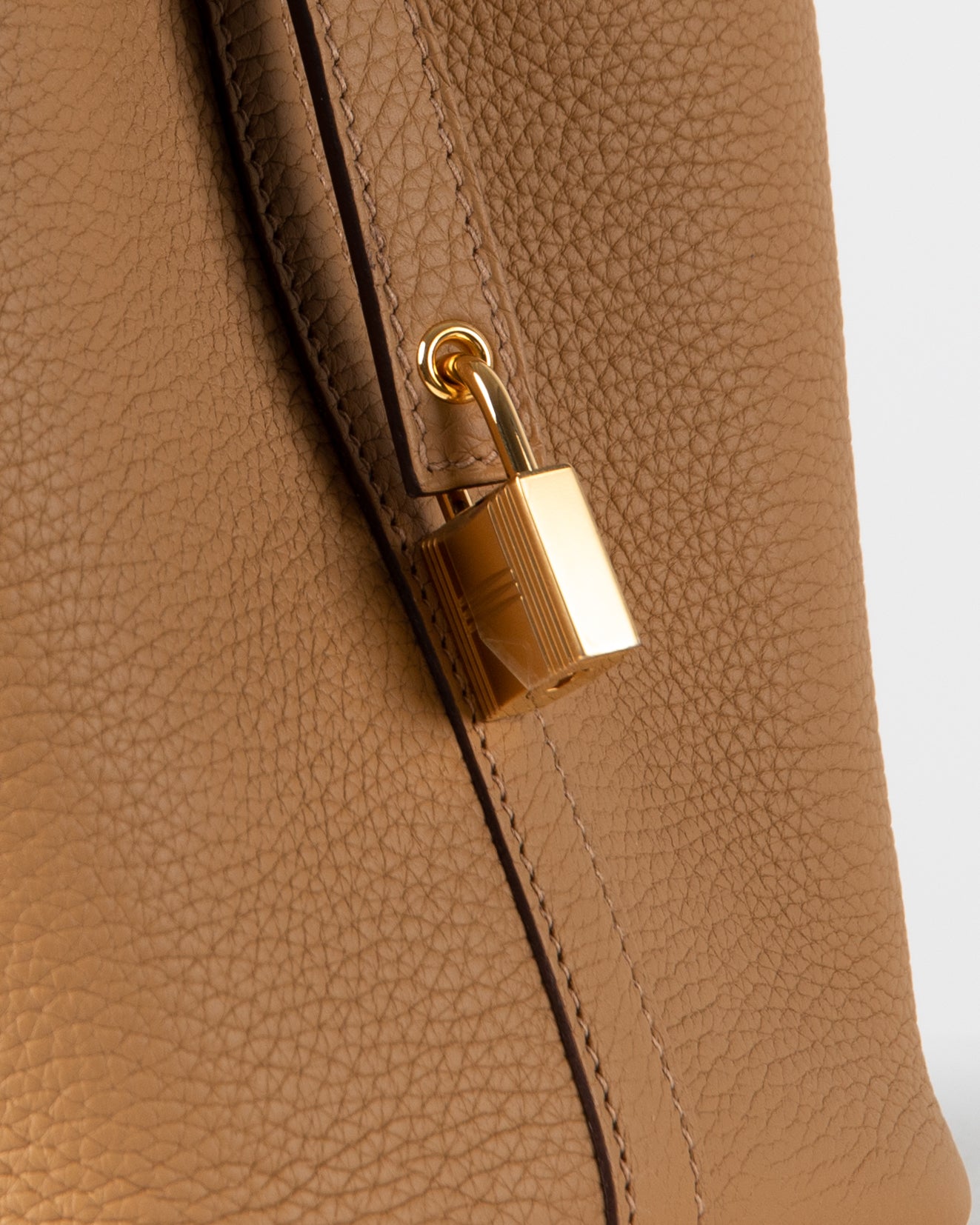 Hermes Picotin Lock bag PM Chai Clemence leather Gold hardware