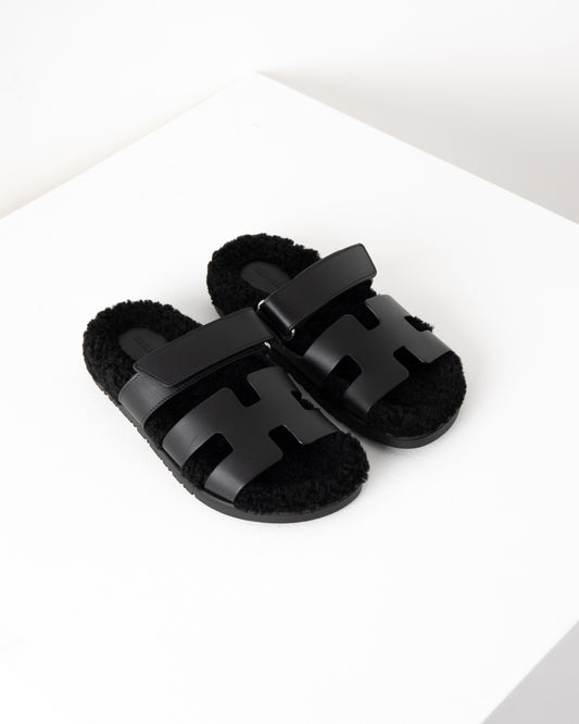 Chypre Sandal with Fur Shearling Soles