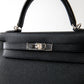 Kelly 28 in Sellier Leather Black with Palladium Hardware