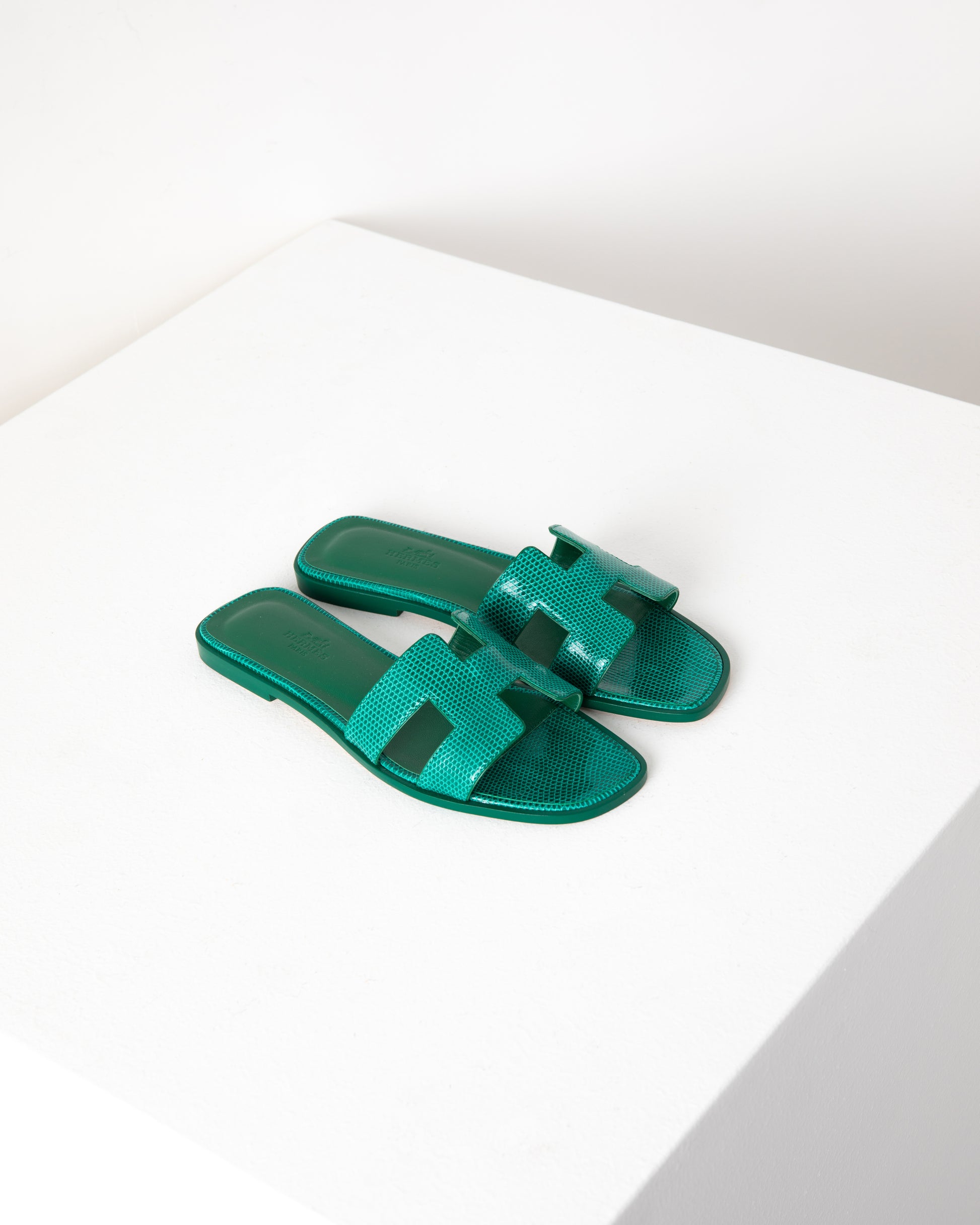 Oran Sandal Green Lizard