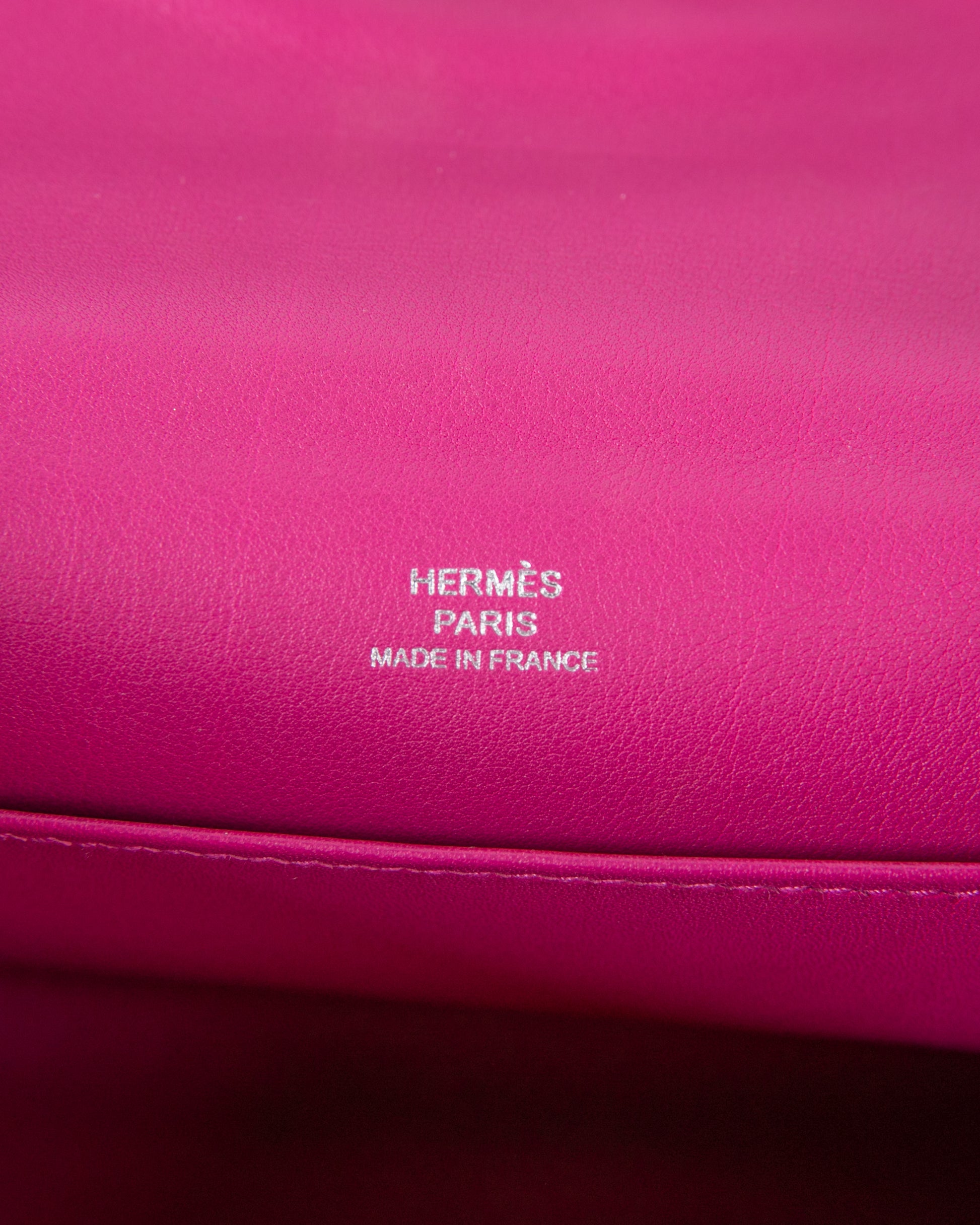 Hermès Kelly Pochette Rose Pourpre Swift Palladium Hardware PHW — The  French Hunter