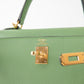 Kelly 25 Sellier Vert Criquet Epsom with Gold Hardware