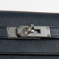 Kelly 28 Bleu Indigo in Epsom Leather with Palladium Hardware