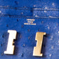 Constance Compact Autruche in Bleu Saphir with Gold Hardware