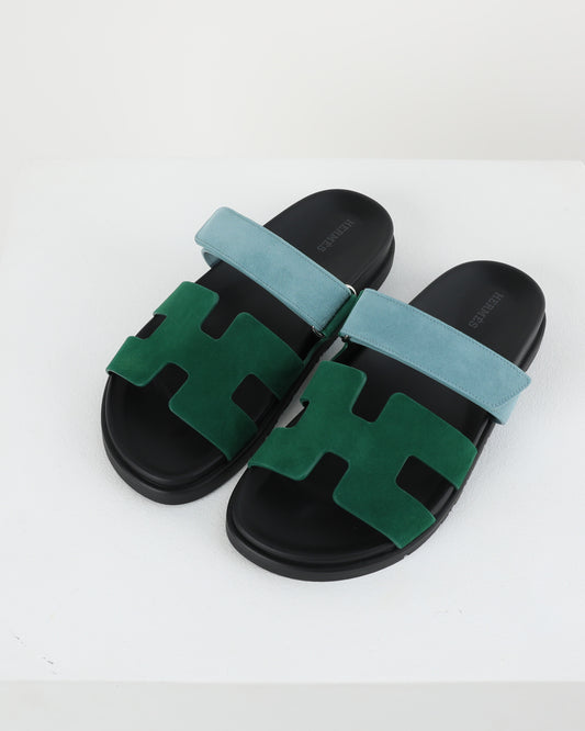 Chypre Sandal in Vert Cactus / Vert d'eau