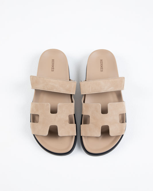 Chypre Sandal in Beige Argile